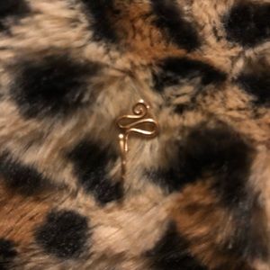 Gold fake nose ring